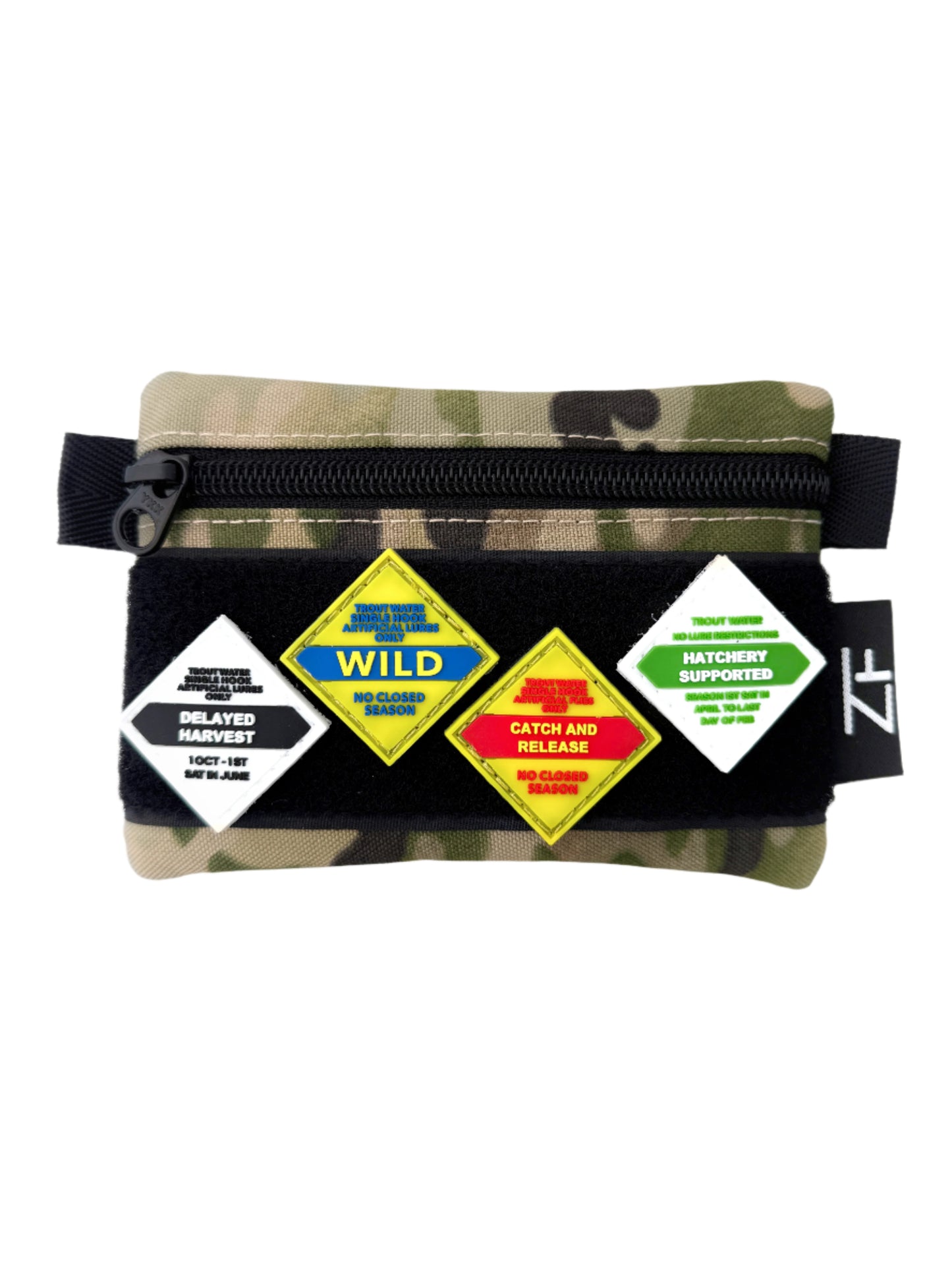 NC Trout Regulation Sign PVC Patch – Collectible Outdoor Tribute (2-Pack) - TorrBrook LLC